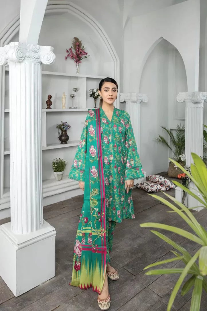 Johra Raiza 3 Piece Stitched Suit - 07
