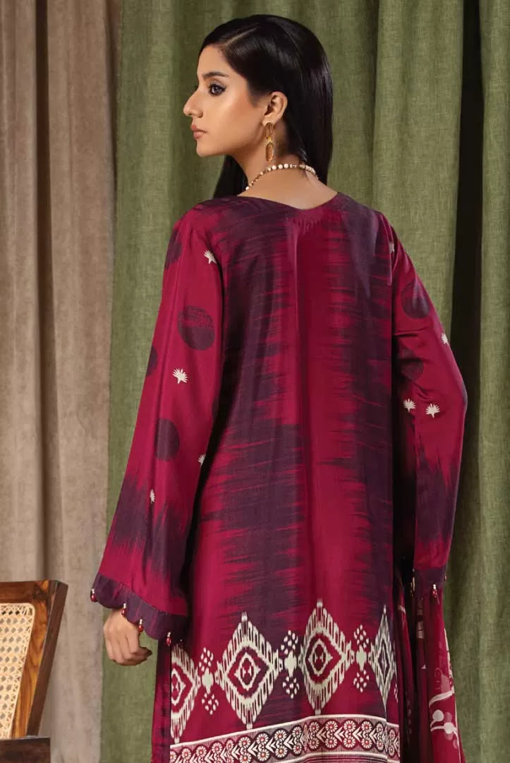 3 Piece Embroidered Chikankari Stitched Suits from Aafreen By Riaz Arts - 01