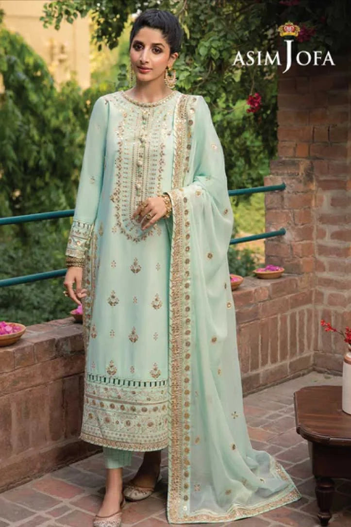 Asim Jofa Shadow Work 3Piece Stitched Suit – 19