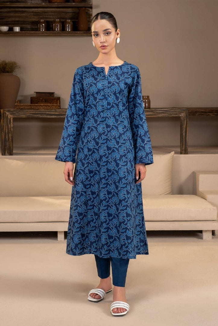 1 Pc Stitched Printed Khaddar Shirt By Limelight Winter Collection - 25