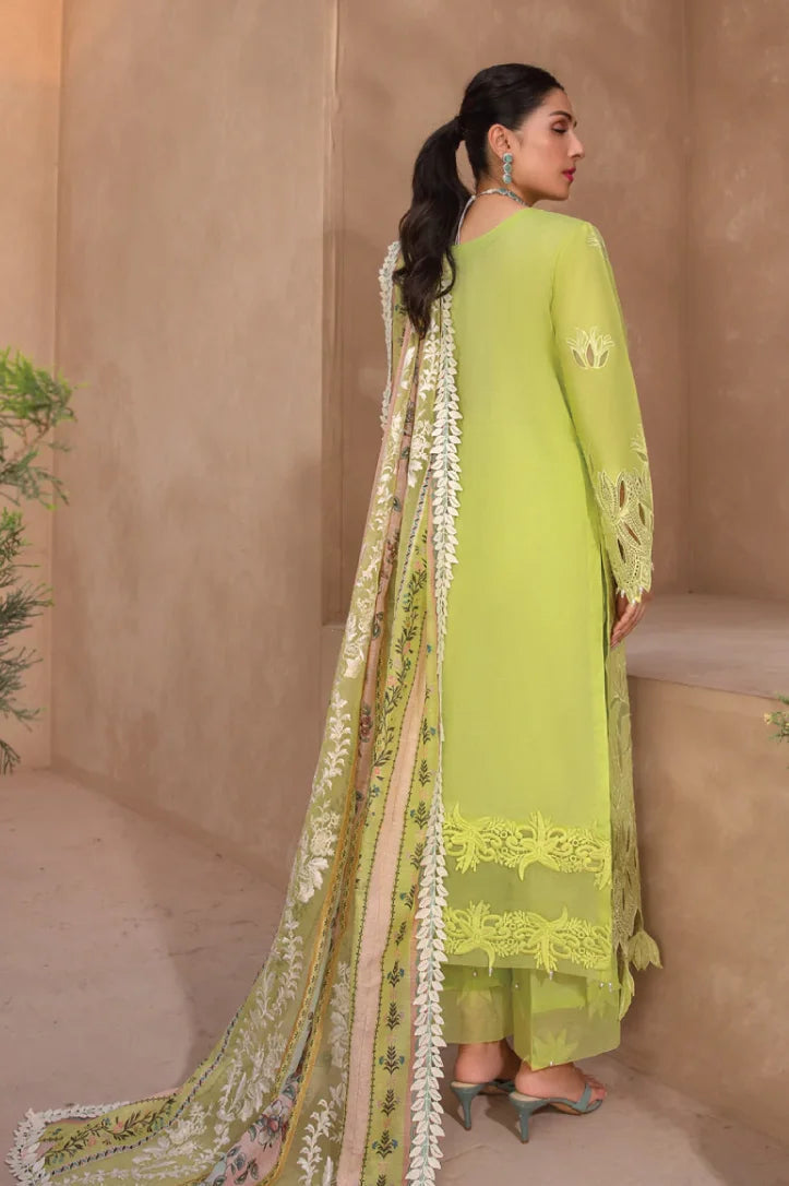 Rang Rasiya 3 Piece Stitched Suit – LIME