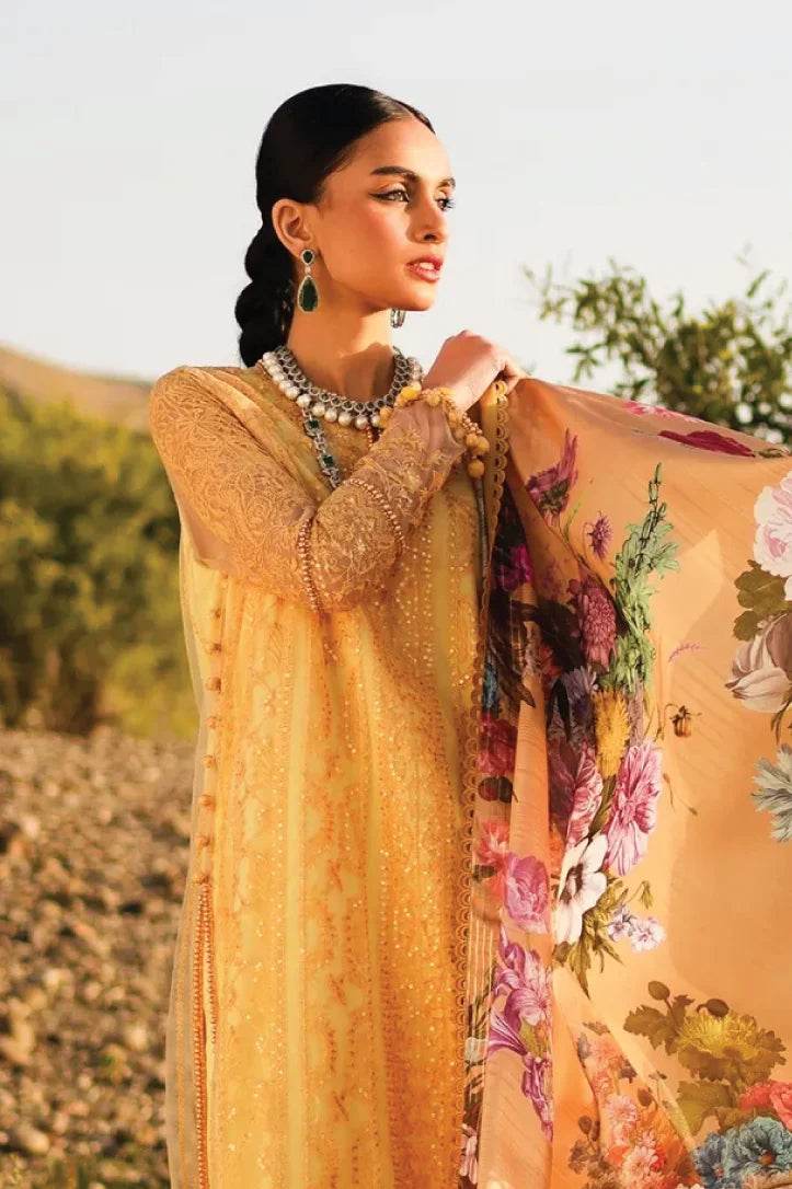 3 Piece Stitched Luxury Lawn Suit By Sana Safinaz - AN-00964
