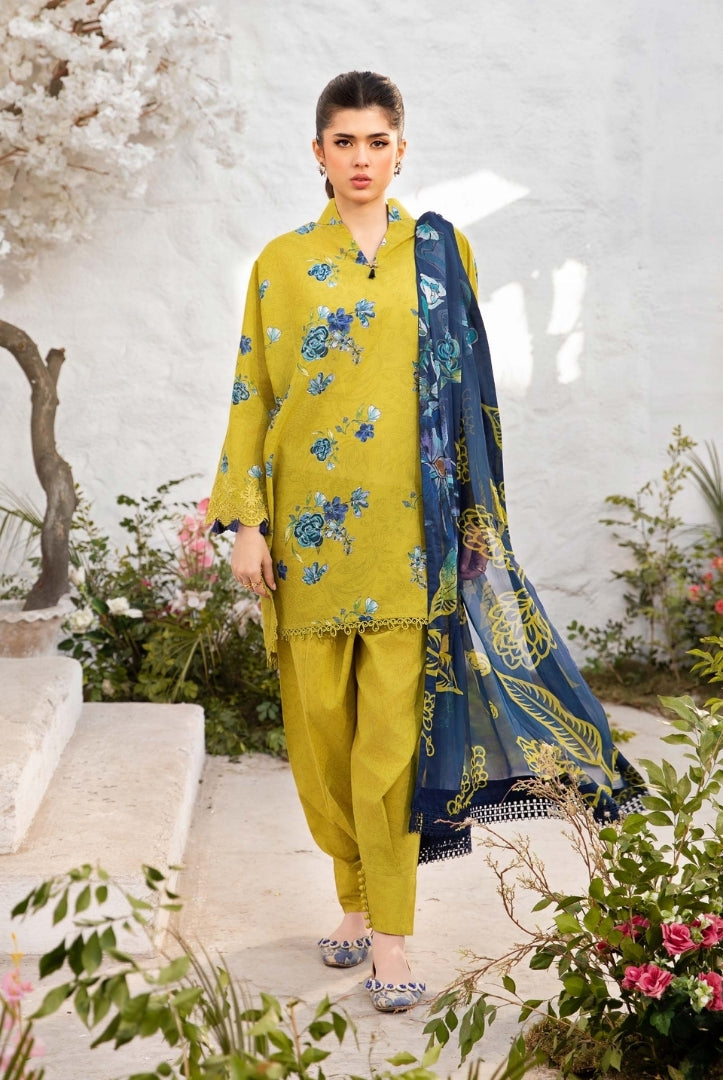 3 Piece Stitched Embroidered Suit From M.Basics By Maria.B Lawn Vol'1 Collection - 26