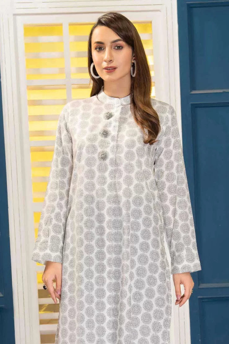 Limelight Cambric Printed 2PC Suit - Black & White