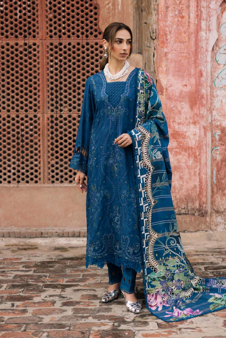 3 Piece Stitched Maya by Nureh Embroidered Self Linen Jacquard NU25MYA - NW-102