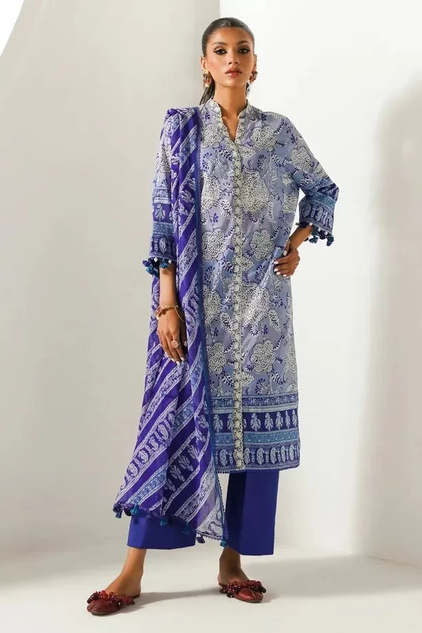 3 Piece Stitched Suit By Sana Safinaz Mahay - 14