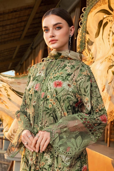 3 Piece Stitched Printed Lawn Suit From Maria.B M.Prints Spring Summer'25 Collection - 28