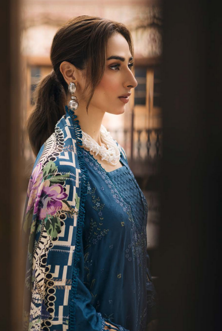 3 Piece Stitched Maya by Nureh Embroidered Self Linen Jacquard NU25MYA - NW-102