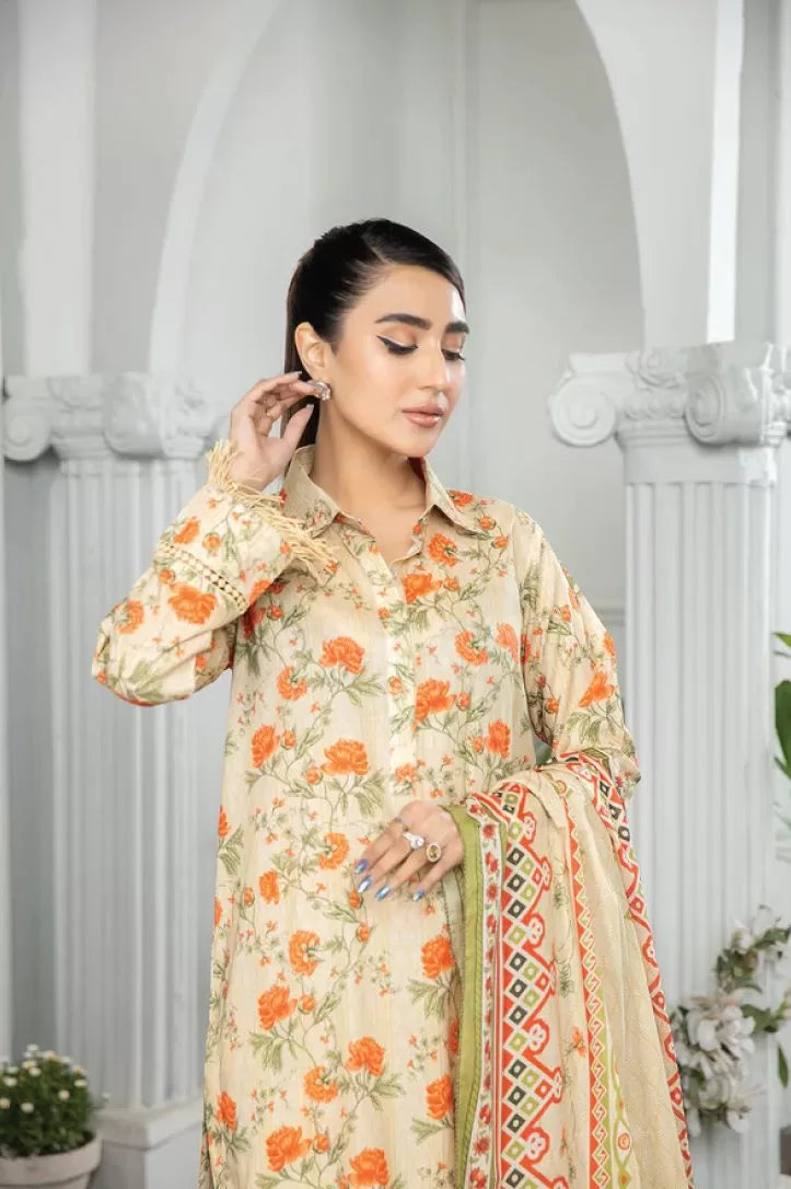 Johra Raiza 3 Piece Stitched Suit - 05