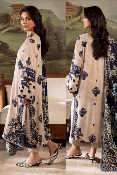 3 Piece Stitched Nureh Signature Printed Linen'25 SP-176