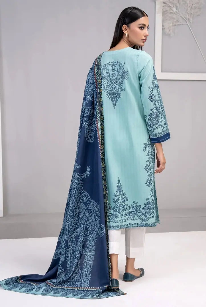2 Pc Stitched Printed Khaddar Suit By Limelight Winter Collection - 31