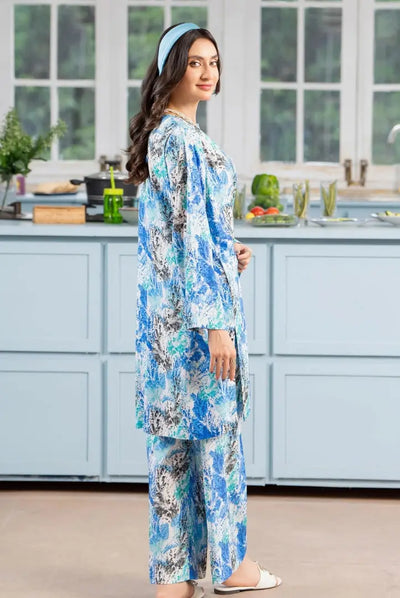 2 Piece Stitched Linen Suit From Manan By Binaas - 11