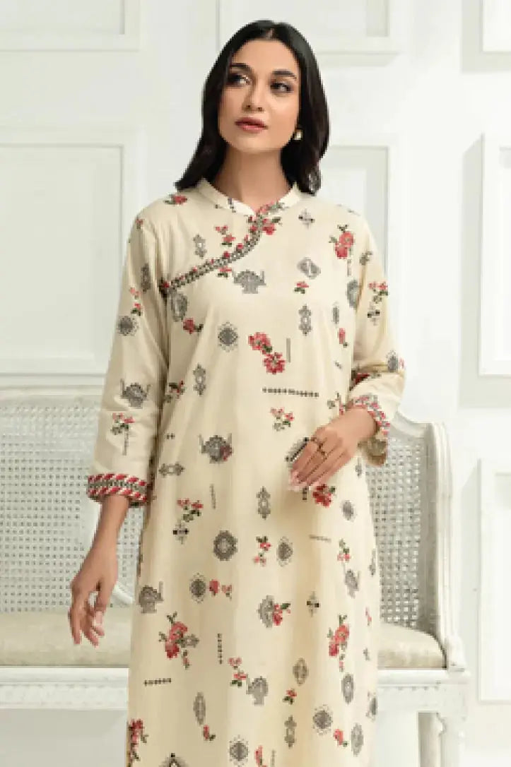 2 Piece Stitched Printed Lawn Suit By Limelight - 07