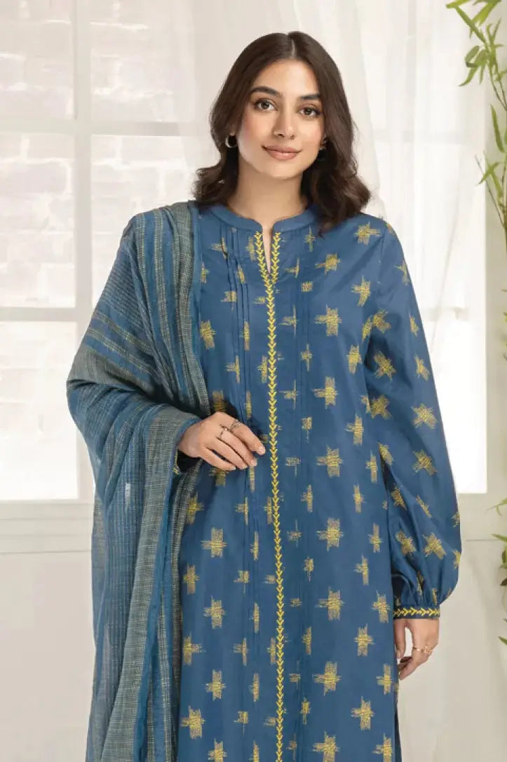 2 Piece Stitched Printed Lawn Suit By Limelight - 14