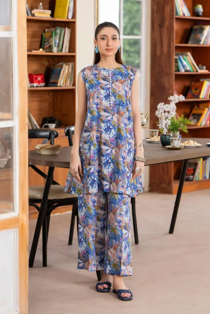 2 Piece Stitched Winter Linen Suit From Evie By Binaas - 04