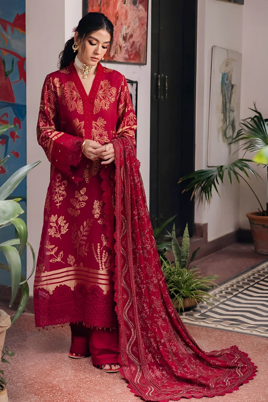 Nureh Maya Jacquard 3Piece Stitched Suit - 02