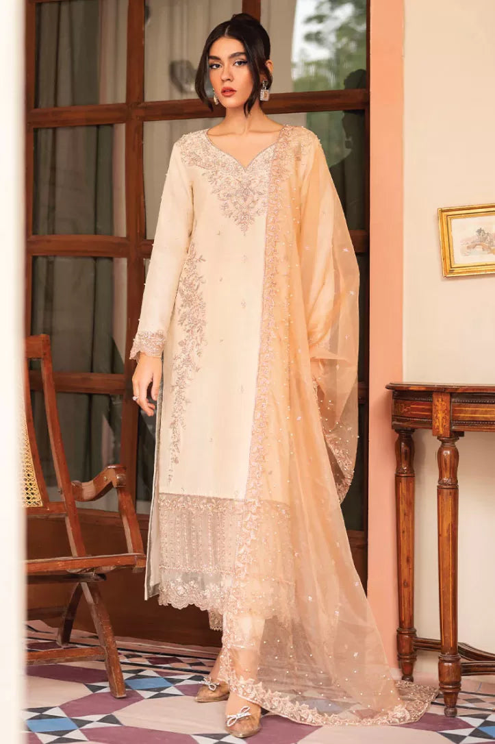 3 Piece Stitched Embroidered Suit By Mushq - PERLA