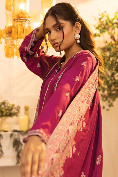 3 Pc Stitched Embroidered Winter Suits Collection By Lakhany - 03