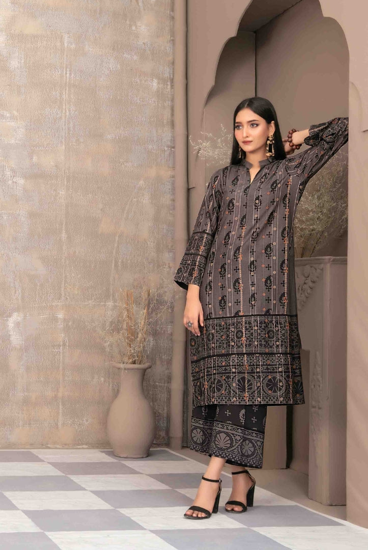 2 Piece Stitched Staple Sigital Print Saliha by Tawakkal Vol-1 - 03