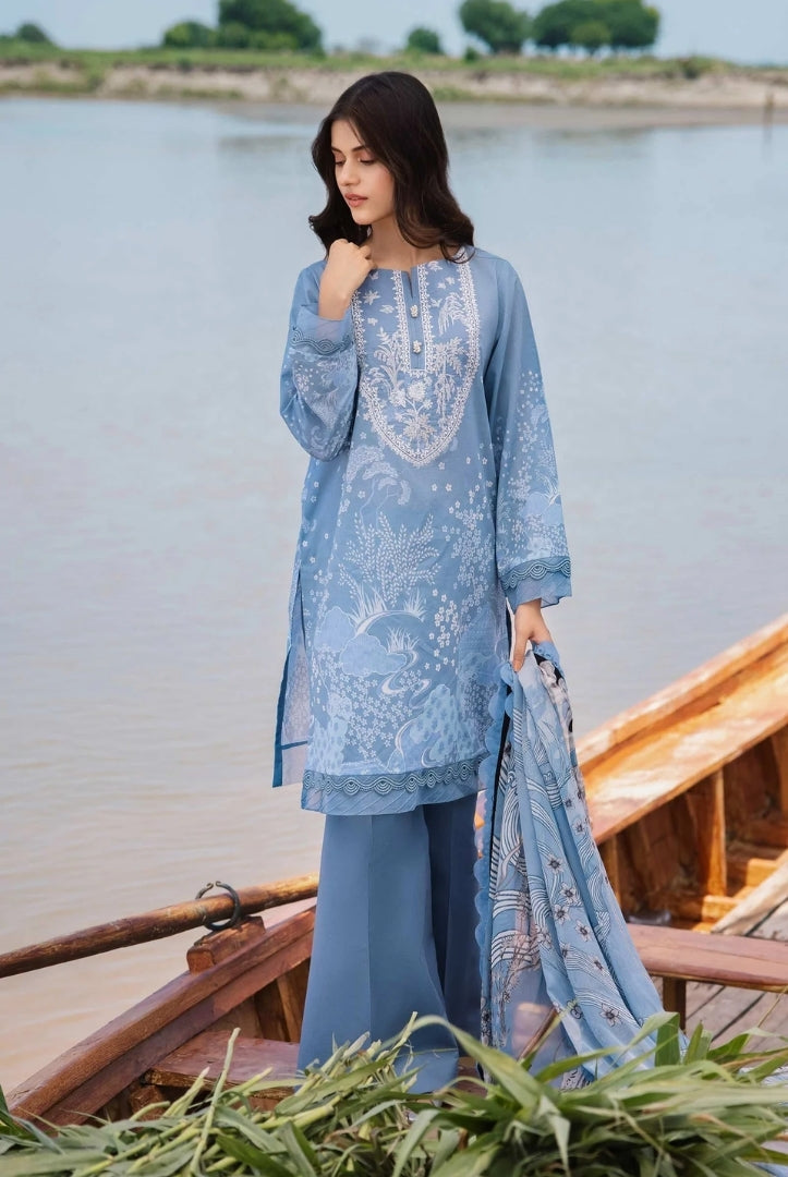 3 Piece Stitched Embroidered Suit By Ravi Kinare Collection From M.Basics By Maria.B - 03