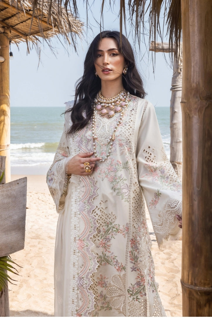 Saira Shakira 3 Piece Luxury Lawn Collection'25-DAHLIA-A