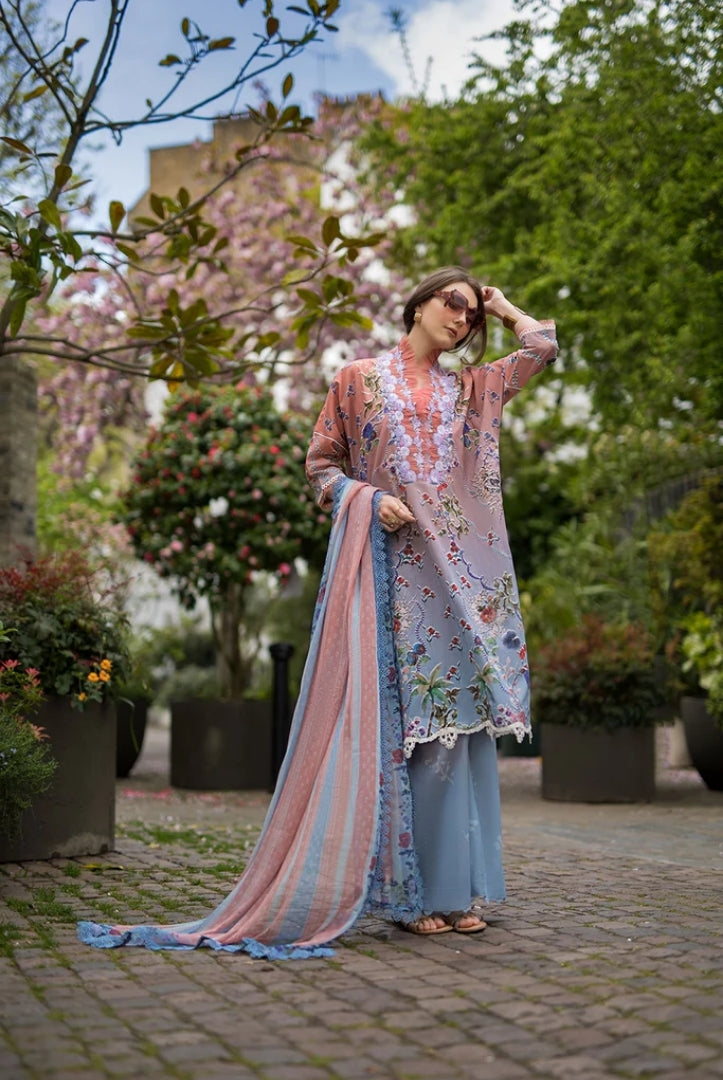3 Piece Stitched Embroidered Printed Lawn Suit From Sobia Nazir Basics'25 Collection - 03