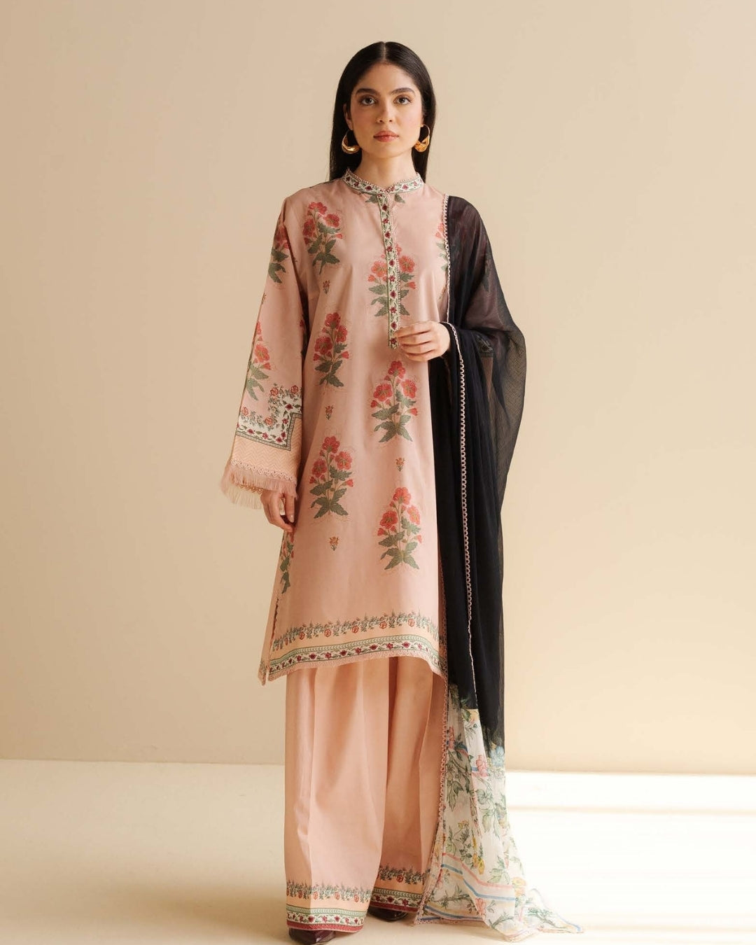 Coco Prints Drop Two By Zara Shahjahan 3 Piece Stitched Suit - 03