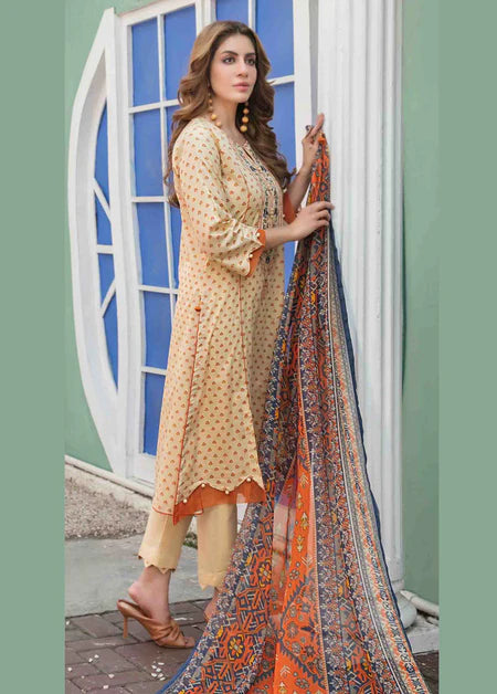 3Piece Stitched Suit By Tawakkal Tehzeeb - 03
