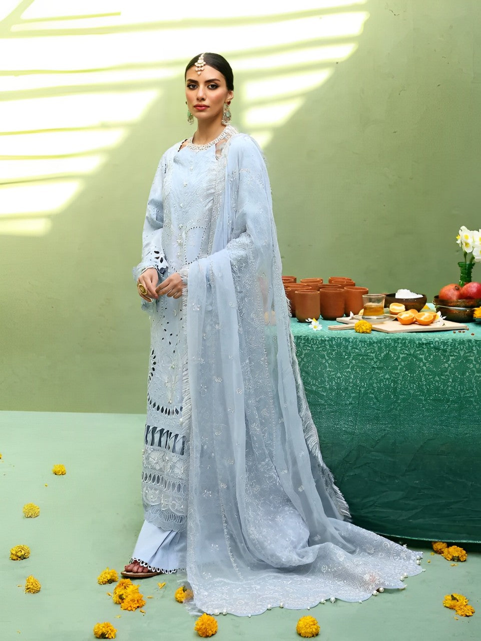 Nureh Mehmaan Nawazi 3 Piece Stitched Suit - 03