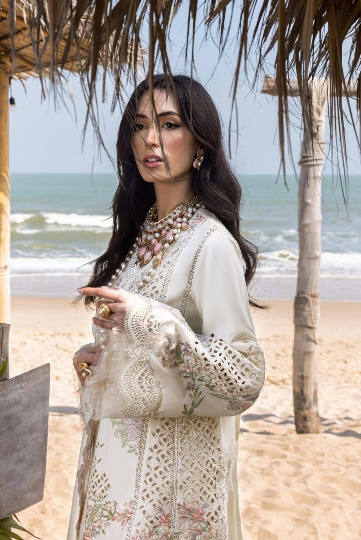 Saira Shakira 3 Piece Luxury Lawn Collection'25-DAHLIA-A