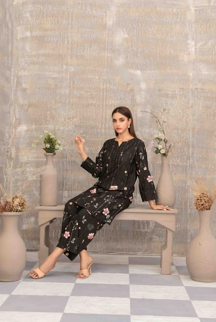 2 Piece Stitched Staple Sigital Print Saliha by Tawakkal Vol-1 - 09