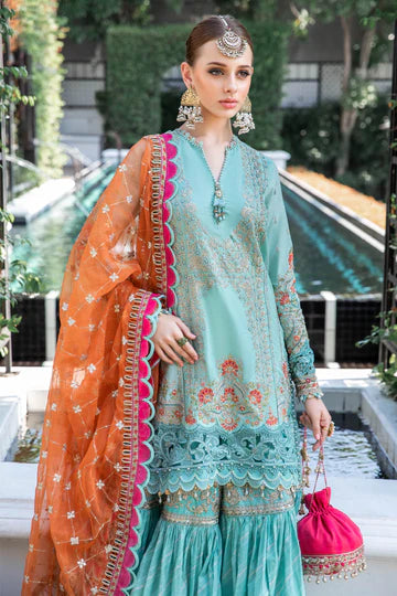 Maria B Luxury Lawn 3 Piece Stitched Suit - 04
