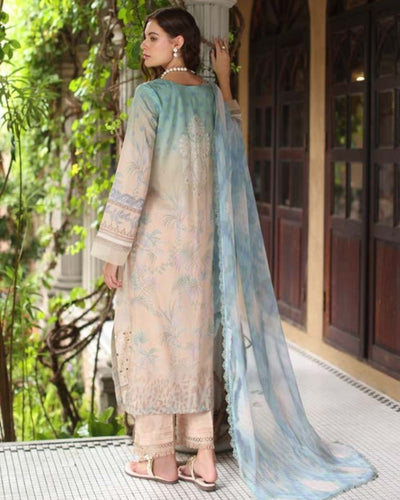 3 Piece Stitched Embroidered Chikankari Lawn Suits from Aafreen By Riaz Arts - 06