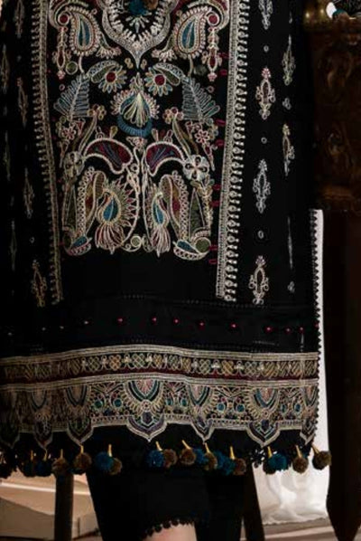 3 Piece Stitched Luxury Embroidered Winter Collection By Eshaisha - 03