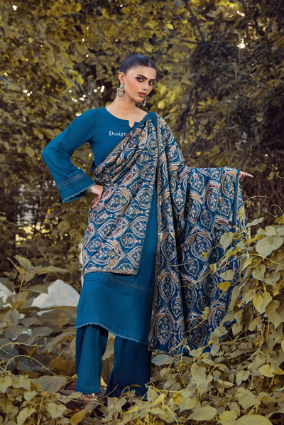 3 Piece Stitched DHANAK READY TO WEAR BY ADAN'S LIBAS - 7690