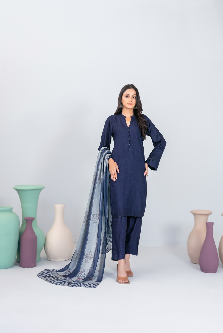 3 Piece Stitched FANCY SHAWL DIGITAL PRINT Asmera Collection'25 By Tawakkal D-5735