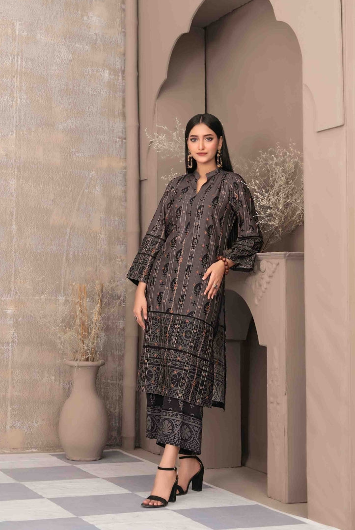 2 Piece Stitched Staple Sigital Print Saliha by Tawakkal Vol-1 - 03