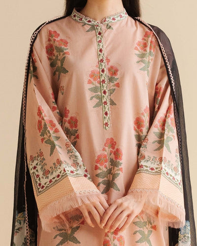 Coco Prints Drop Two By Zara Shahjahan 3 Piece Stitched Suit - 03