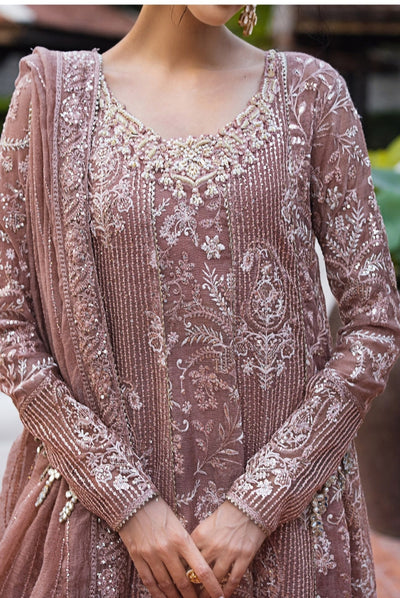 Roohi By Mushq 4 Piece Stitched Embroidered Organza Suit - VANIYA