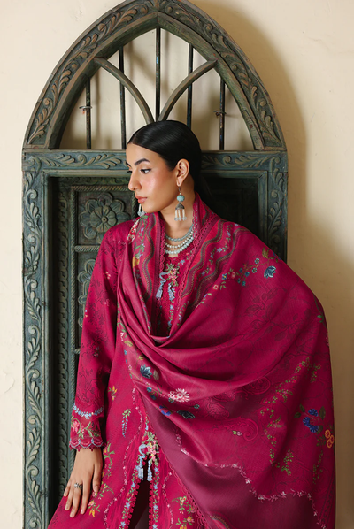 3 Piece Stitched Qalamkar Qprint'25 QW# 02 (A) MIREL