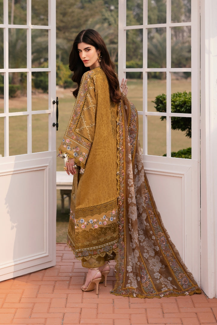 3 Piece Stitched Embroidered Lawn Suit From Baroque Eid Lawn'25 Collection - 03