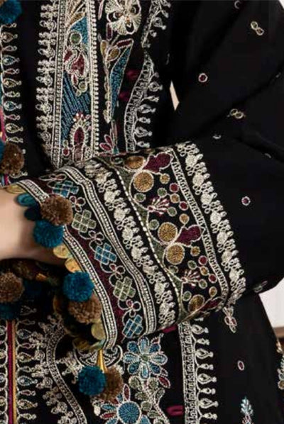 3 Piece Stitched Luxury Embroidered Winter Collection By Eshaisha - 03