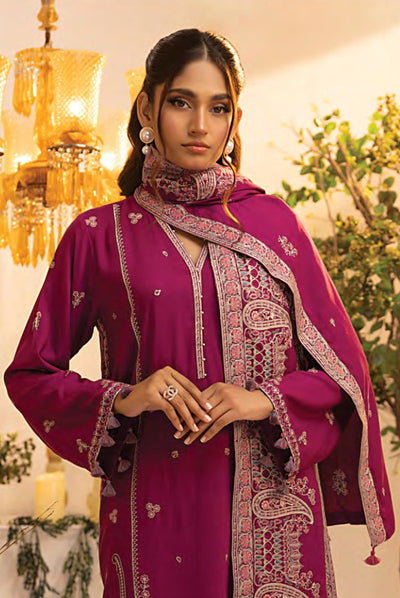3 Pc Stitched Embroidered Winter Suits Collection By Lakhany - 03