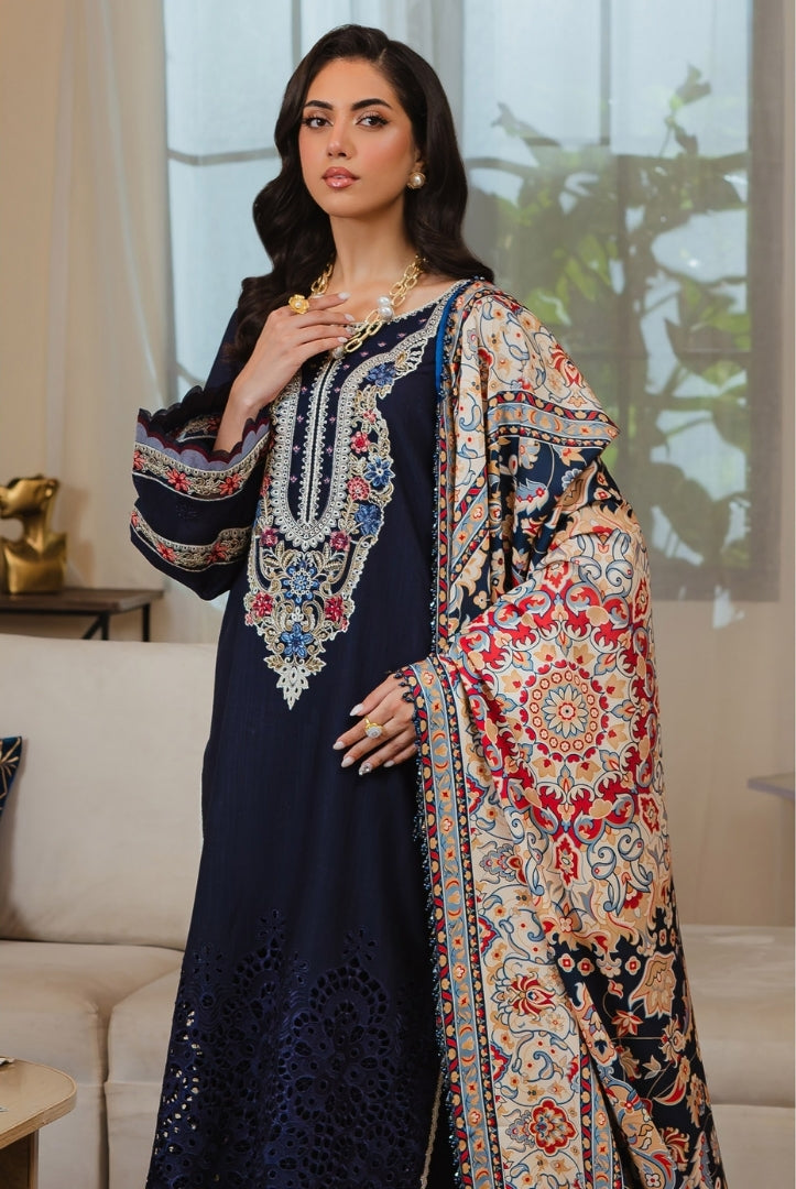 3 Pc Stitched Embroidered Khaddar Winter Collection'24 From Stella By Mahnur - MASHAAL