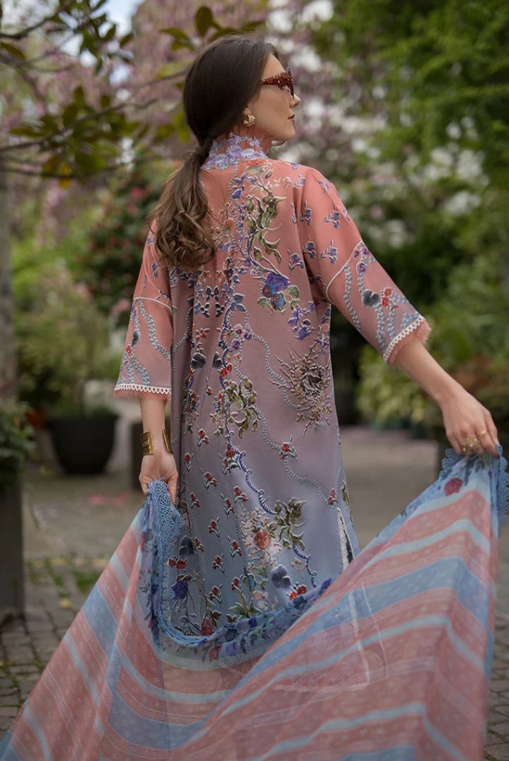 3 Piece Stitched Embroidered Printed Lawn Suit From Sobia Nazir Basics'25 Collection - 03