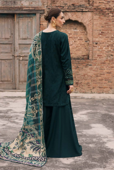 3 Piece Stitched Maya by Nureh Embroidered Self Linen Jacquard NU25MYA - NW-103