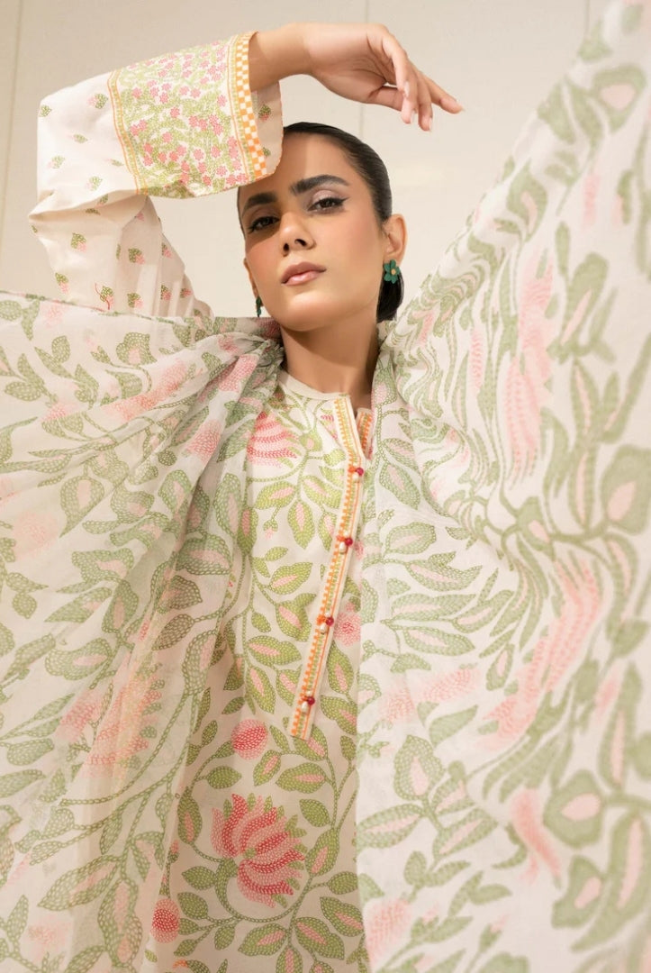 3 Pc Stitched Printed Lawn Suit By Limelight Summer Collection - 32