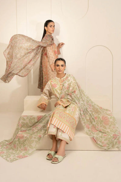 3 Pc Stitched Printed Lawn Suit By Limelight Summer Collection - 32