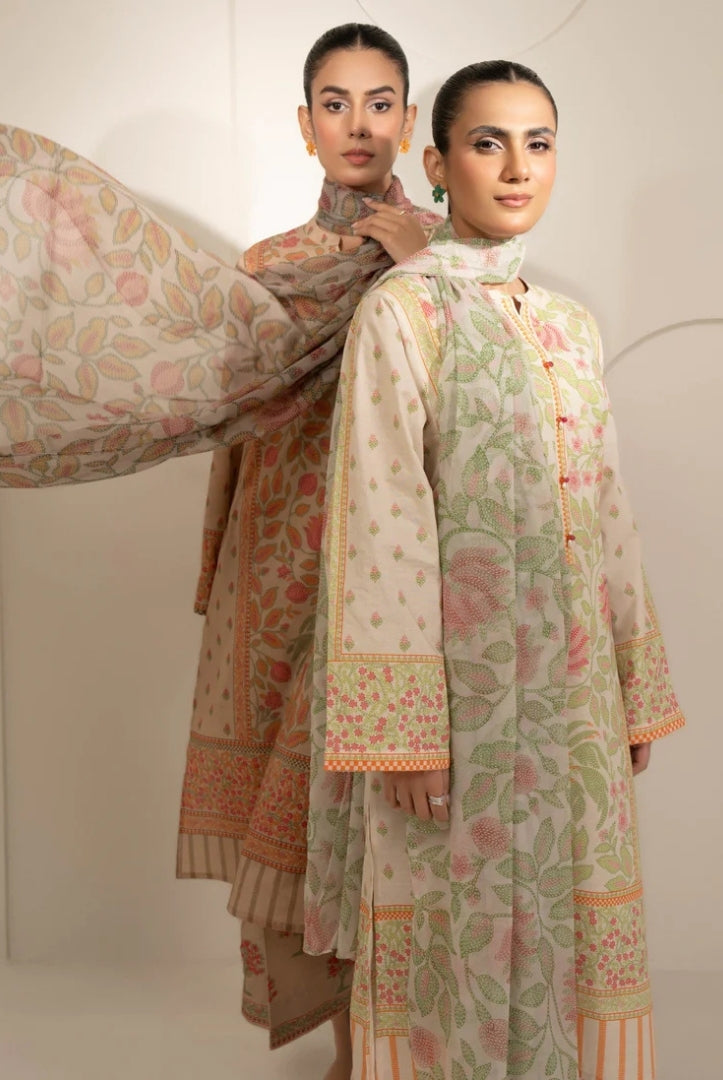 3 Pc Stitched Printed Lawn Suit By Limelight Summer Collection - 32