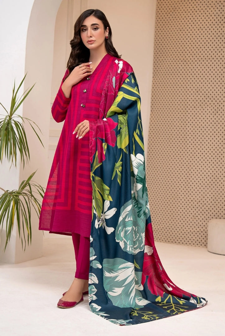 2 Pc Stitched Printed Khaddar Suit By Limelight Winter Collection - 33